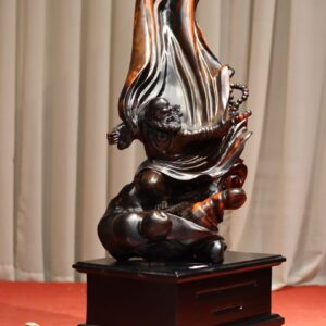 Tượng Đạt Ma Múa Võ Gỗ Trắc