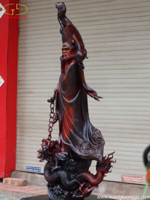 Tượng Đạt Ma Hàn Long Gỗ Trắc
