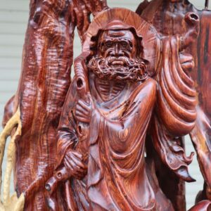 Tượng Đạt Ma Cây Tùng Gỗ Cẩm