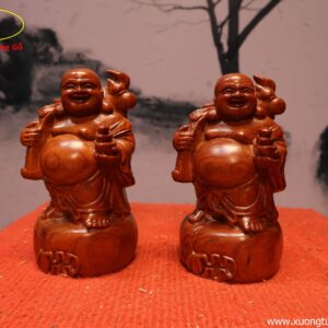 Tượng Di Lặc Đứng Bao Gỗ Hương