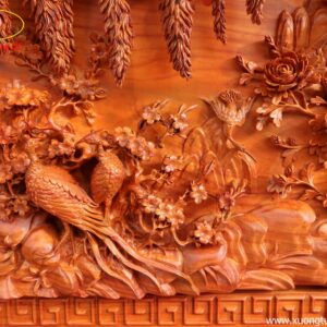 Tranh Gỗ Phu Thê Viên Mãn