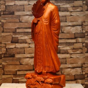 Tượng Khổng Minh Gỗ Hương ( cao 70 )