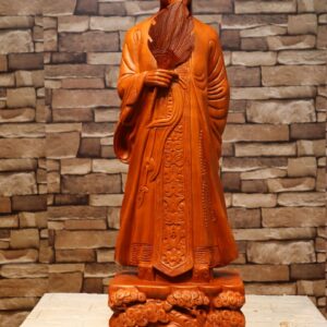 Tượng Khổng Minh Gỗ Hương ( cao 70 )