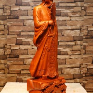 Tượng Khổng Minh Gỗ Hương ( cao 70 )