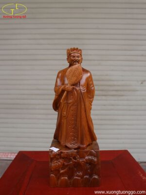 Tượng Khổng Minh Gỗ Bách Xanh