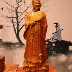 Tượng Không Minh Gỗ Bách Xanh 60