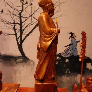 Tượng Không Minh Gỗ Bách Xanh 60