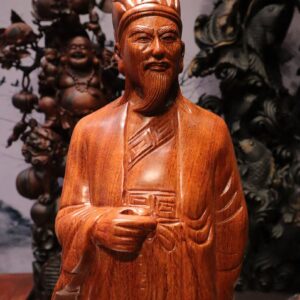 Tượng Khổng Minh Gỗ Hương 60