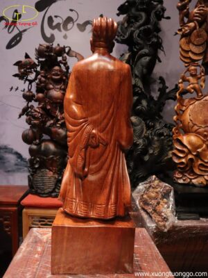 Tượng Khổng Minh Gỗ Hương 60