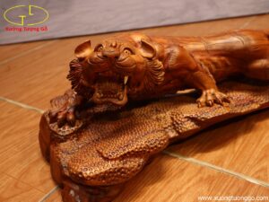 Tượng Hổ Gỗ Sưa Đỏ