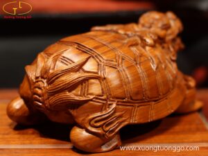Tượng Long Quy Gỗ Hương