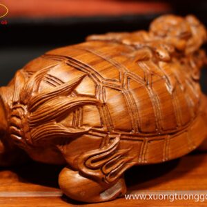 Tượng Long Quy Gỗ Hương