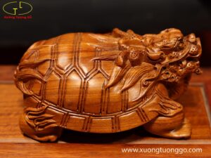 Tượng Long Quy Gỗ Hương