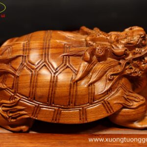 Tượng Long Quy Gỗ Hương