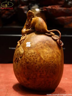 Tượng Song Chuột Đứng Bao Tiền