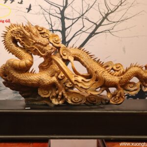 Tượng Rồng Gỗ Bách Xanh