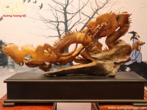 Tượng Rồng Gỗ Bách Xanh