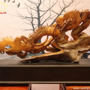 Tượng Rồng Gỗ Bách Xanh