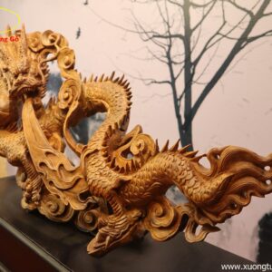 Tượng Rồng Gỗ Bách Xanh