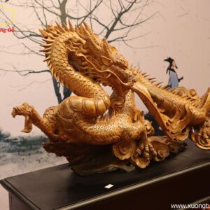 Tượng Rồng Gỗ Bách Xanh