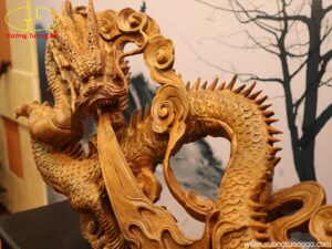 Tượng Rồng Gỗ Bách Xanh