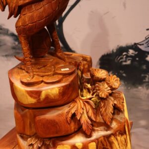 Tượng Gà Gỗ Hương