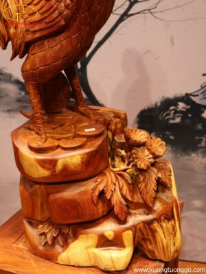 Tượng Gà Gỗ Hương