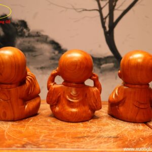 Bộ Tượng Tam Không Gỗ Hương