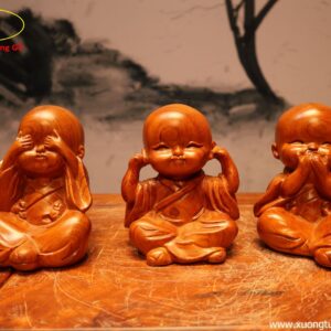 Bộ Tượng Tam Không Gỗ Hương