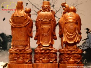 Tượng Tam Đa Vip Gỗ Hương 70