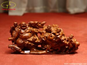 Tượng Phật Di Lặc Kéo Bao Tiền Ngũ Tiểu