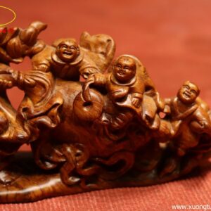 Tượng Phật Di Lặc Kéo Bao Tiền Ngũ Tiểu