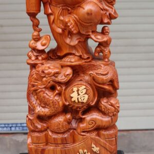 Tượng Phật Di Lặc Phát Tài Cưỡi Tứ Linh
