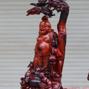 Tượng Di Lặc Tam Tiểu Ngồi Cây Tùng