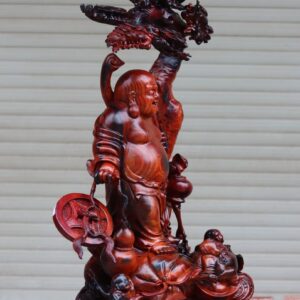 Tượng Di Lặc Tam Tiểu Ngồi Cây Tùng