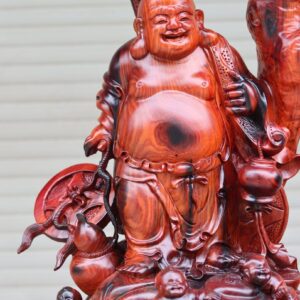 Tượng Di Lặc Tam Tiểu Ngồi Cây Tùng