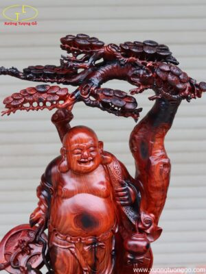 Tượng Di Lặc Tam Tiểu Ngồi Cây Tùng