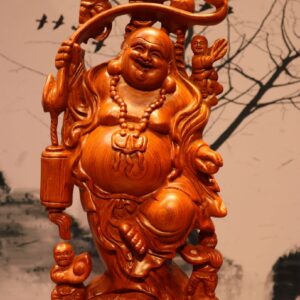Tượng Di Lặc Ngũ Tiểu Gánh Gậy