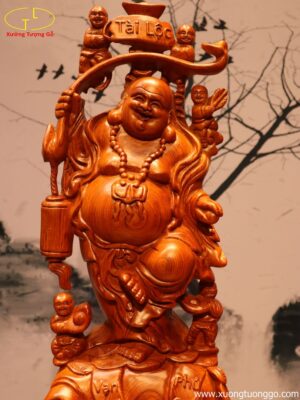 Tượng Di Lặc Ngũ Tiểu Gánh Gậy