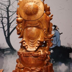 Tượng Phật Di Lặc Ngũ Tiểu Vác Cành Đào Cao 60