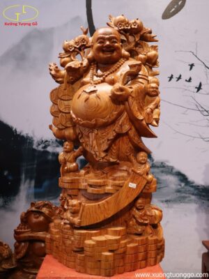 Tượng Phật Di Lặc Ngũ Tiểu Vác Đào Cao 80