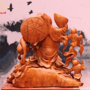 Tượng Phật Di Lặc Tam Tiểu Gỗ Nu