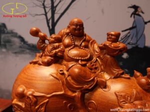 Tượng Phật Di Lặc Ngũ Tiểu Ngồi Hồ Lô