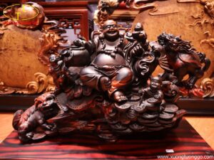 Tượng Phật Di Lặc Tam Tiểu Cưỡi Nghê, Long Quy