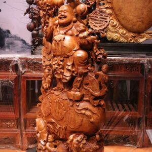Tượng Phật Di Lặc Ngũ Tiểu Vác Đào Nghê