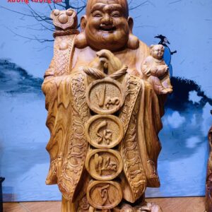 Di Lặc Chúc Phúc Gỗ Hương 1M