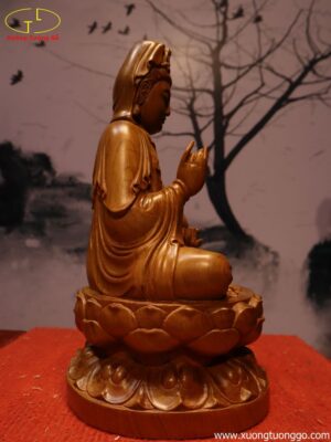 Quan Âm Ngồi Đài Sen Cầm Bình