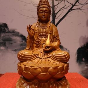 Quan Âm Ngồi Đài Sen Cầm Bình
