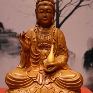 Quan Âm Ngồi Đài Sen Cầm Bình