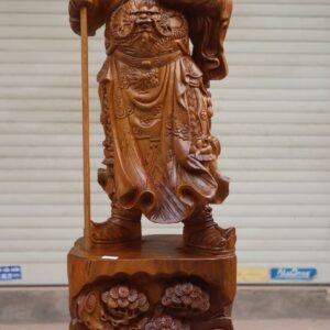 Tượng Quan Công Gỗ Bách Xanh 70